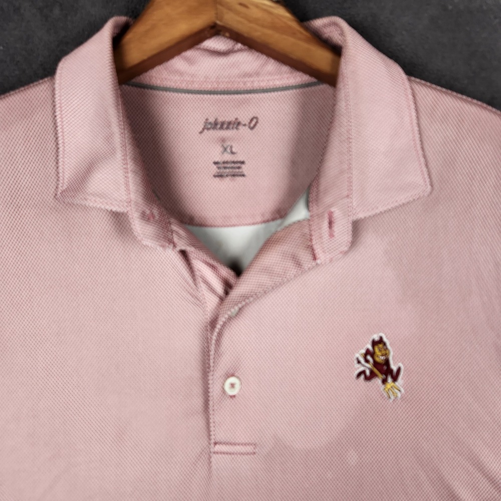 Arizona State Sun Devils Johnnie-O Polo Shirt Mens XL Maroon White ASU Sparky
